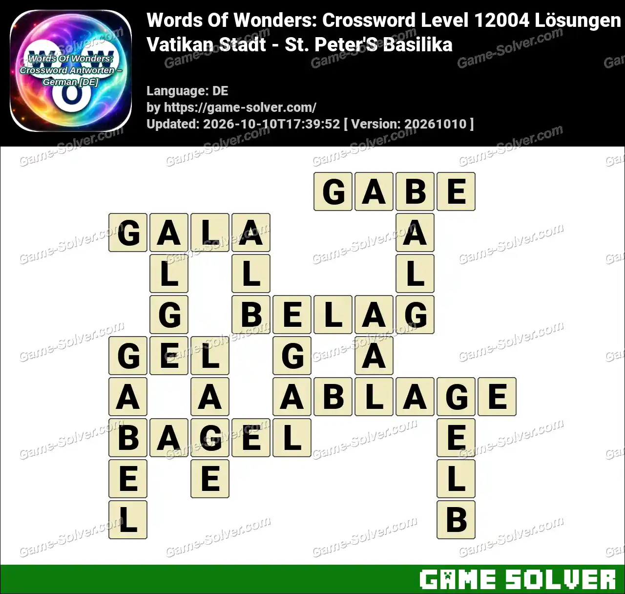 Words Of Wonders: Crossword Level 12004 Lösungen – Vatikan Stadt – St. Peter’S Basilika